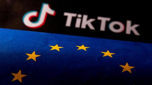 European Union Flag Placed on TikTok Logo